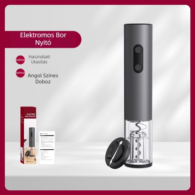 Akkumulátoros elektromos borosüvegnyitó Automatikus hordozható borosüvegnyitó Egyszerű ajándékdoboz-csomagolás