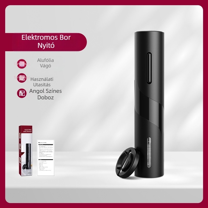 Akkumulátoros elektromos borosüvegnyitó Automatikus hordozható borosüvegnyitó Egyszerű ajándékdoboz-csomagolás