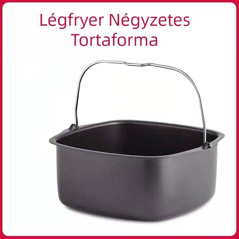 15 cm-es 20 cm-es vödör tortához, kosár sütéshez szükséges kellékek, légkeveréses fritőz tartozékok, négyzet alakú tortaforma sütéshez