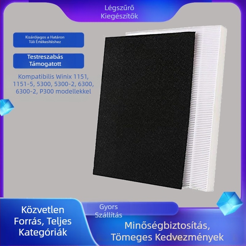 Alkalmas Winix légtisztító szűrőhöz 115115 C535 5300 5300-2Hepa légszűrő