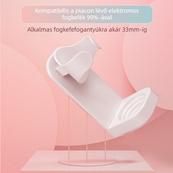 Elektromos fogkefetartó, falra szerelhető tárolóállvány, öntapadós, lyukasztásmentes fogkefefej, ajándékkonzol, tárolóállvány, fogkefetartó