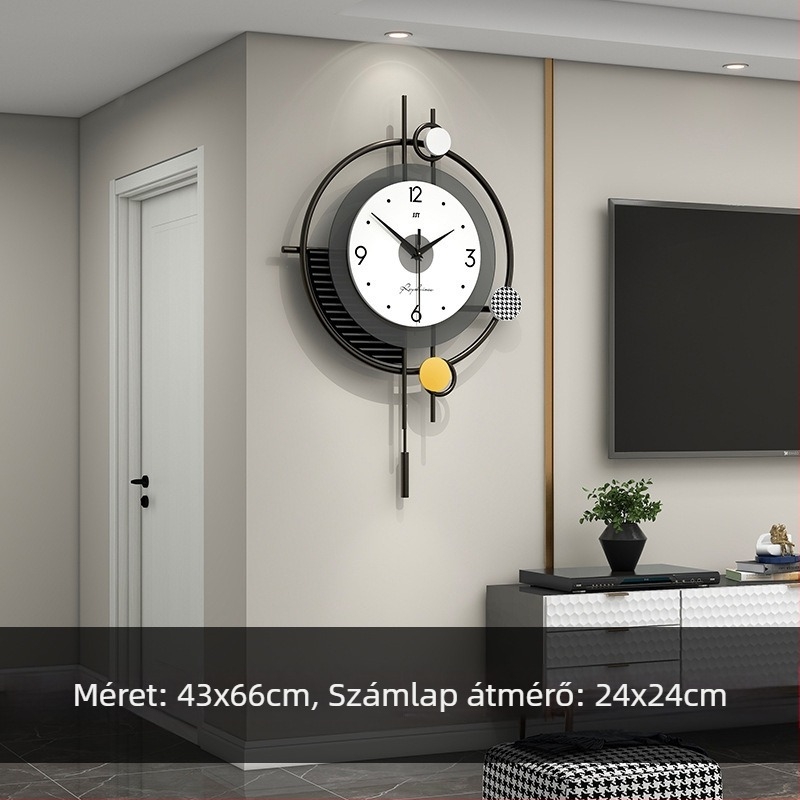 Óra Falióra Nappali Otthon Modern Egyszerű Divat Dekoráció Étterem Csendes Óra Luxus Falióra