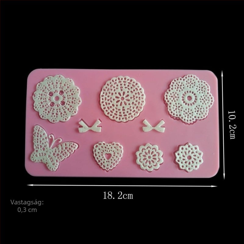 Fondant szilikon tortaforma sütőeszközök torta csipkeforma csokoládéforma kreatív forma
