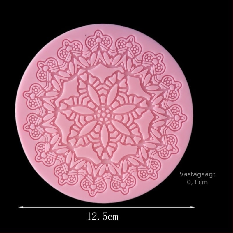Fondant szilikon tortaforma sütőeszközök torta csipkeforma csokoládéforma kreatív forma