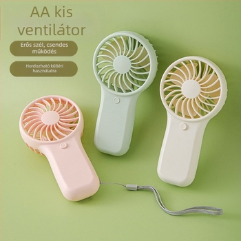 Határokon átnyúló robbanások kézi kis ventilátor száraz akkumulátorral nagy szél diák kültéri hordozható kis elektromos ventilátor ajándék