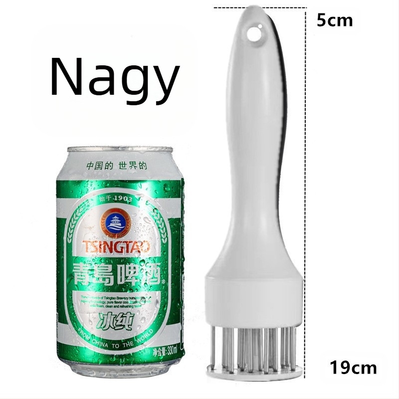 Rozsdamentes acél húspuhító sertésszeletekhez, barbecue-hoz, pácolt húshoz, steak puhító tűk, húspuhító eszköz