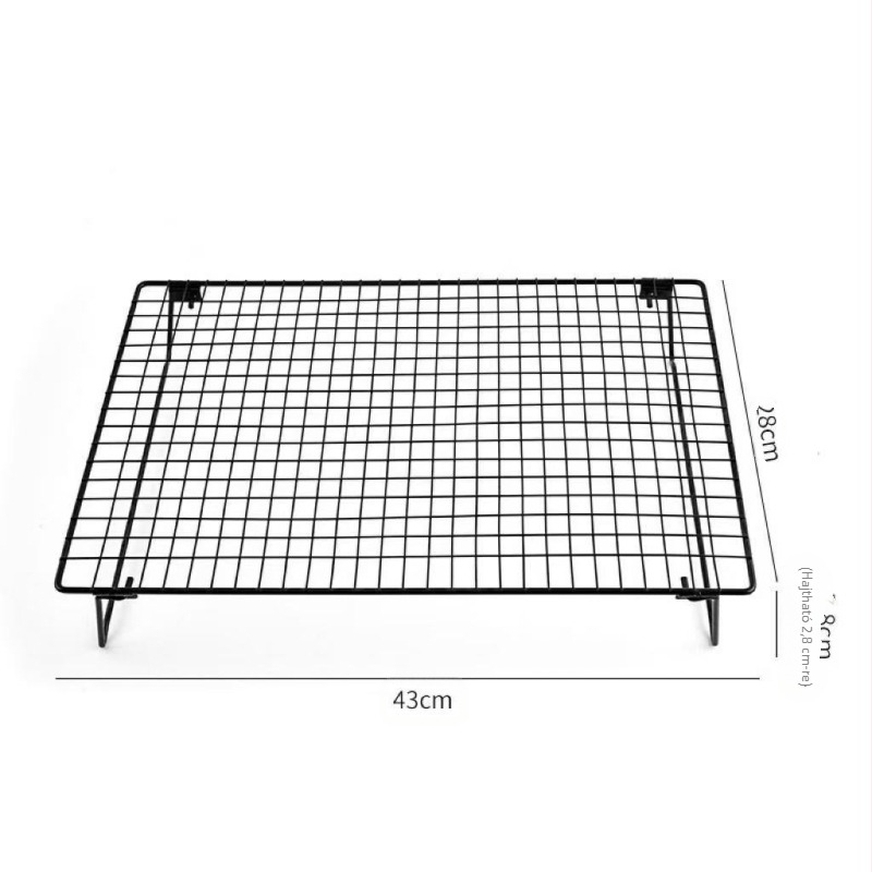 Számítógép hűtőállvány hűtőállvány kenyérhűtő állvány fekete tapadásmentes hűtő süteménytartó multifunkciós sütőeszközök