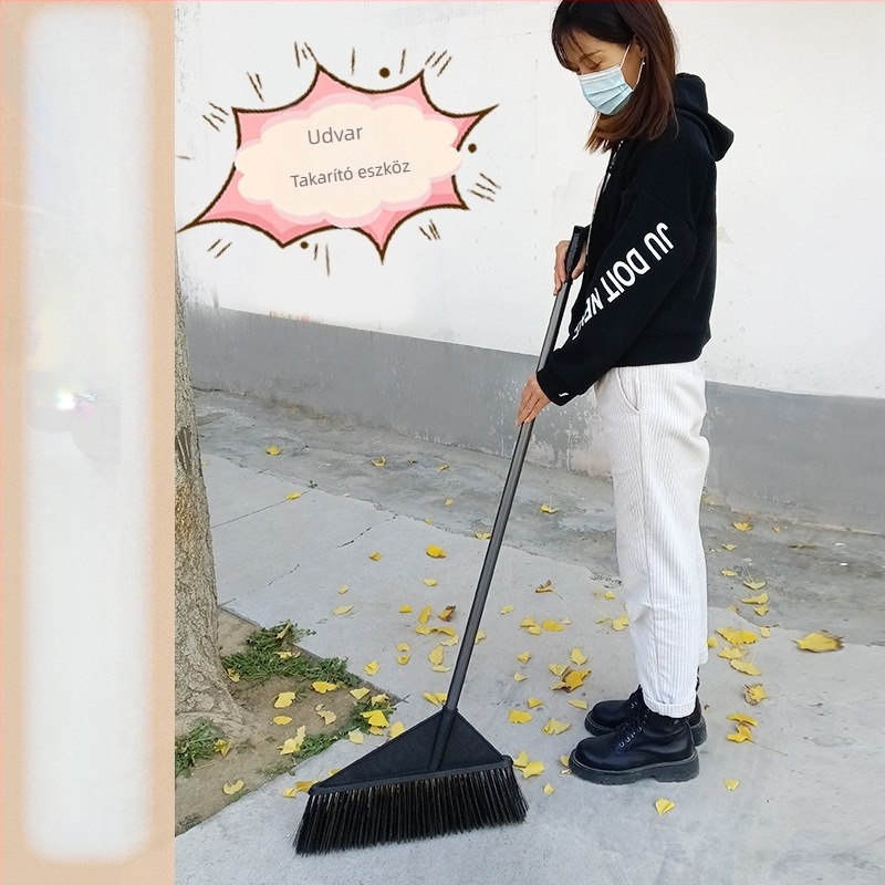 Nagy seprű nagykereskedelmi egyetlen seprű vidéki udvar háztartási tisztító seprű takarító munkás nagy sörtéjű seprű