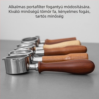 Univerzális kávé tömörfa nyél fa termékek módosított fa nyél kiegészítők kávé nyél fogantyú kávéfőző fogantyú