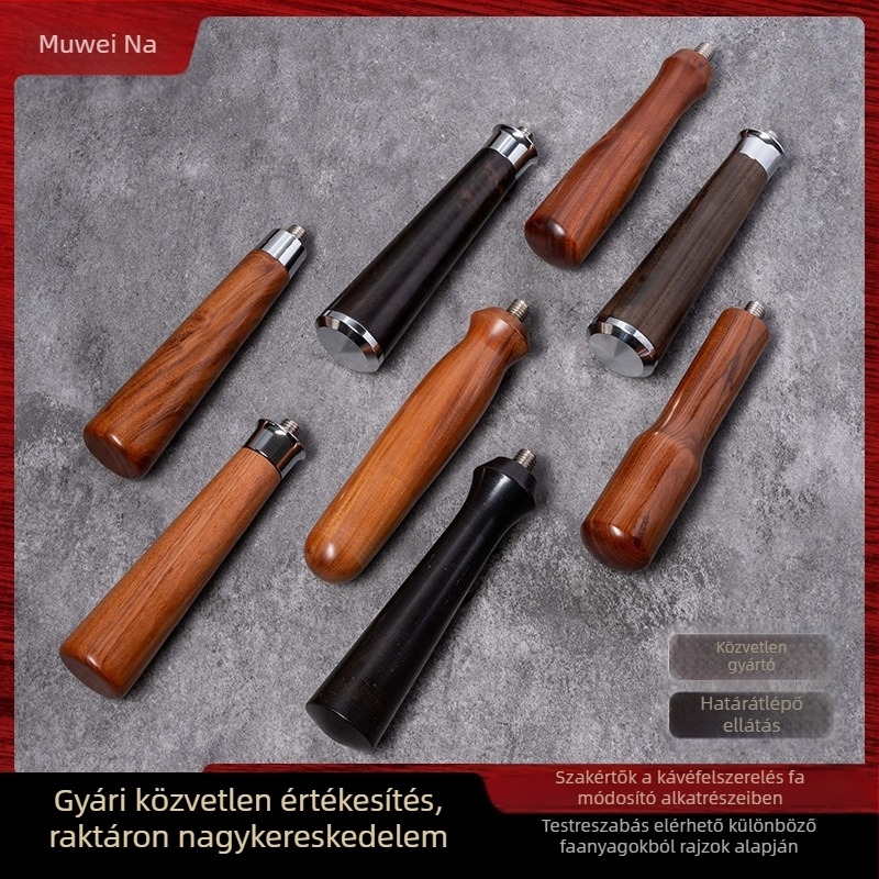Univerzális kávé tömörfa nyél fa termékek módosított fa nyél kiegészítők kávé nyél fogantyú kávéfőző fogantyú
