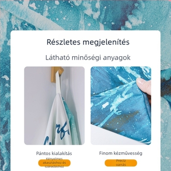 2025 Határokon átnyúló, gyorsan száradó, cipzáras fürdőköpeny, úszótörölköző, hordozható váltókabát, kapucnis köpeny, strandtörölköző