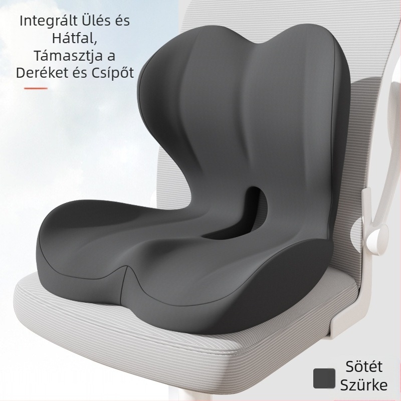 Memóriahabos, egyrészes ülőpárna és háttámla, integrált párna, diák irodai szék, székpárna, autós derékpárna, fenékpárna