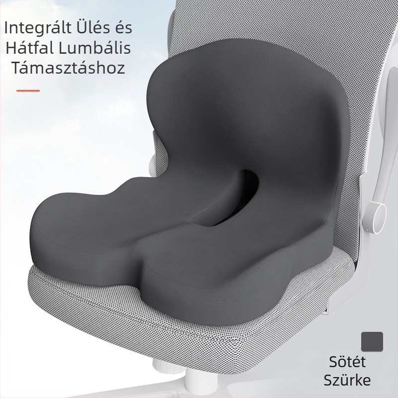 Memóriahabos, egyrészes ülőpárna és háttámla, integrált párna, diák irodai szék, székpárna, autós derékpárna, fenékpárna