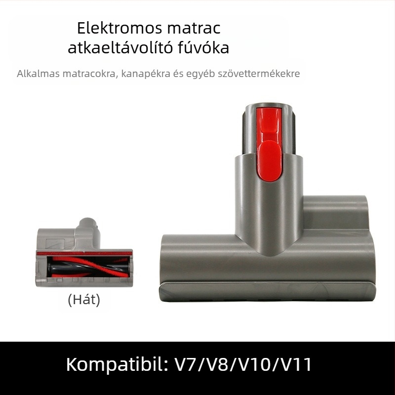 Dyson akkus porszívó elektromos ágy szívófejhez, V7V8V10V11 háztartási atka eltávolító kefefej tartozékokhoz alkalmas
