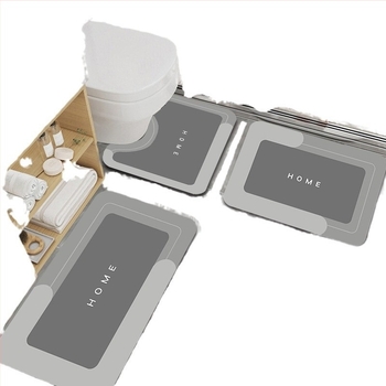 Egyszerű kovaalga iszap padlószőnyeg otthon skandináv bejárati ajtószőnyeg fürdőszobai padlószőnyeg WC WC U alakú padlószőnyeg