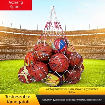 Gyári nagykereskedelmi nagy labdazseb nagy háló futball kosárlabda hordozható nagy kapacitású tárolóháló táska hordozható labdatáska