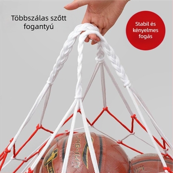 Gyári nagykereskedelmi nagy labdazseb nagy háló futball kosárlabda hordozható nagy kapacitású tárolóháló táska hordozható labdatáska