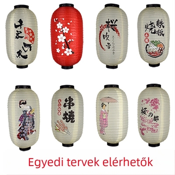 Japán és koreai stílusú lámpások, összecsukható, szálcsiszolt lámpások, sushi konyha, Izakaya étterem, japán stílusú női dekoratív téli dinnye csillárlámpások