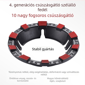 Öntöttvas szélálló huzat háztartási gáztűzhelyekhez, energiatakarékos tűzhelygyűrű, újonnan fejlesztett nyolcfogú csúszásgátló konzol