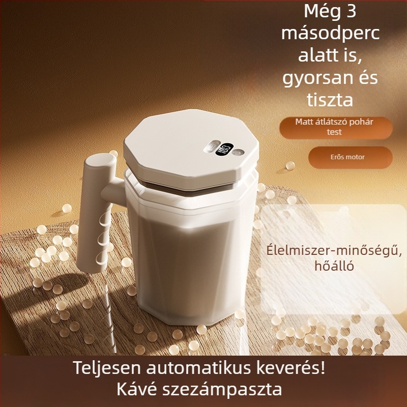 Új Shake Cup elektromos automata keverőpohár egygombos keverő kávé tejpor élelmiszeripari minőségű lusta vízpohár határon átnyúló