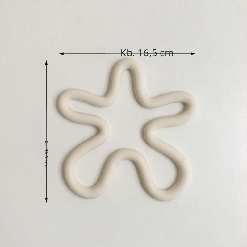 Aszimmetrikus szilikon alátétek, kávéalátétek, magas hőmérsékletnek ellenálló alátétek, konyhai tálaló alátétek, edényalátétek, tányéralátétek