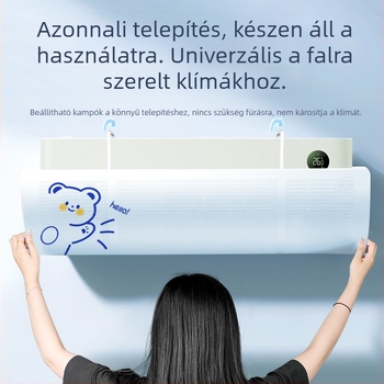 Légkondicionáló szélvédő lemez csecsemők és kisgyermekek számára Közvetlen fújás elleni szélvédő levegőkimenet terelőlemez szélvédő lemez felakasztható szélvédő lemez