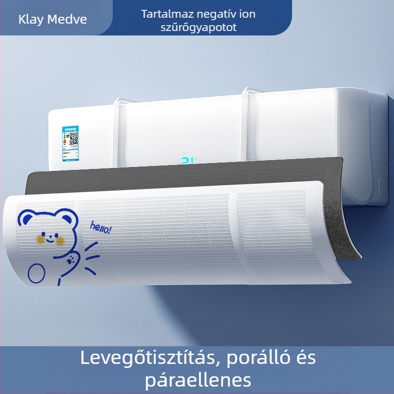 Légkondicionáló szélvédő lemez csecsemők és kisgyermekek számára Közvetlen fújás elleni szélvédő levegőkimenet terelőlemez szélvédő lemez felakasztható szélvédő lemez