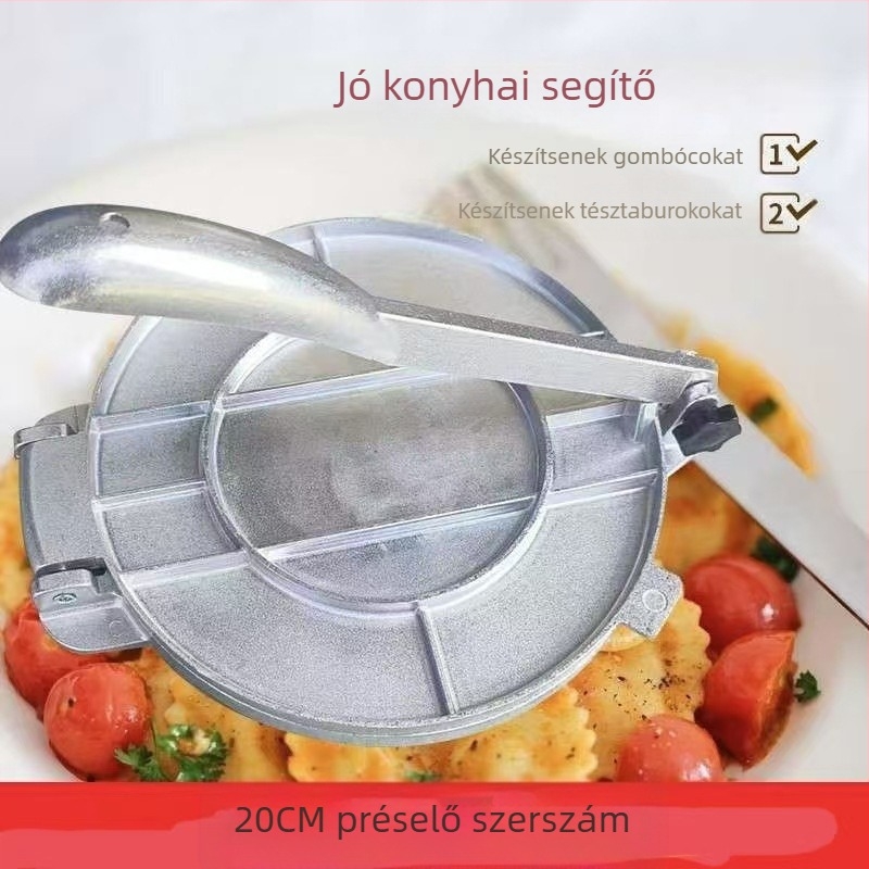 Gombóc bőrprés alumíniumötvözet kézi nyomás mexikói tésztaprés kézi kukorica tészta beállító gép süteményprés