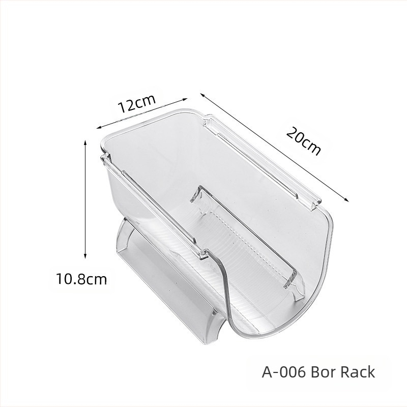 Átlátszó PET hűtőszekrény sörtároló állvány fiók ital befejező állvány szekrény vörösbor háztartási tároló állvány