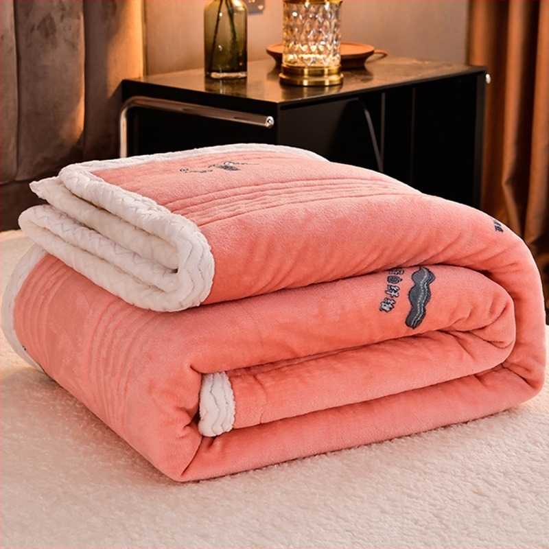 [Postaköltség] új, vastagított tavaszi és őszi takaró báránytakaró szójabab toll bársony takaró egy generációnyi haj