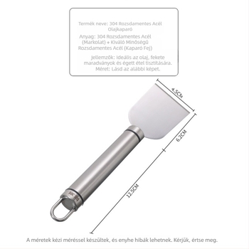 304 rozsdamentes acél füstlapát tisztító kaparópadló szépség varrat üveg ragasztóoldó lapát