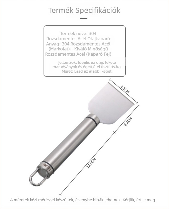 304 rozsdamentes acél füstlapát tisztító kaparópadló szépség varrat üveg ragasztóoldó lapát