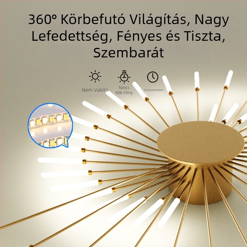 Határokon átnyúló lámpák, Egyszerű nappali lámpa, Mennyezeti lámpa, Előszoba, Luxus étkező, Hálószoba, Vortex tűzijáték, LED mennyezeti lámpa