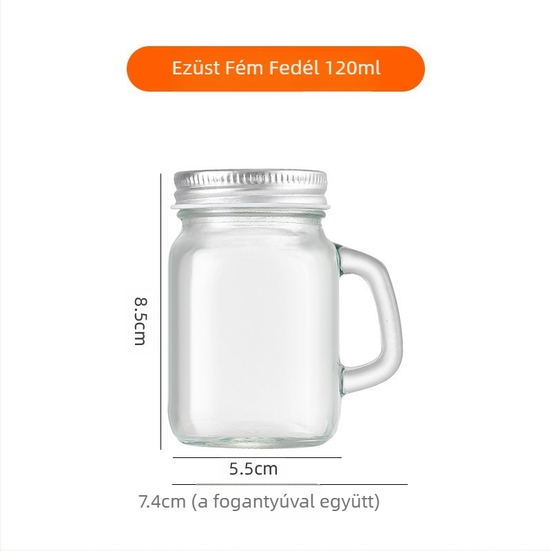 Amazon 40ml Mini üveg fogantyúpohár kis borospohár 120ml kávé tejes tea pohár Mason pohár