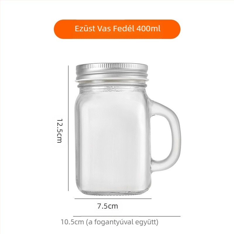 Amazon 40ml Mini üveg fogantyúpohár kis borospohár 120ml kávé tejes tea pohár Mason pohár