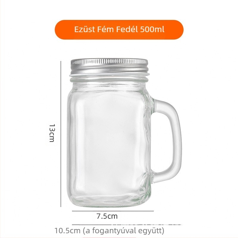 Amazon 40ml Mini üveg fogantyúpohár kis borospohár 120ml kávé tejes tea pohár Mason pohár