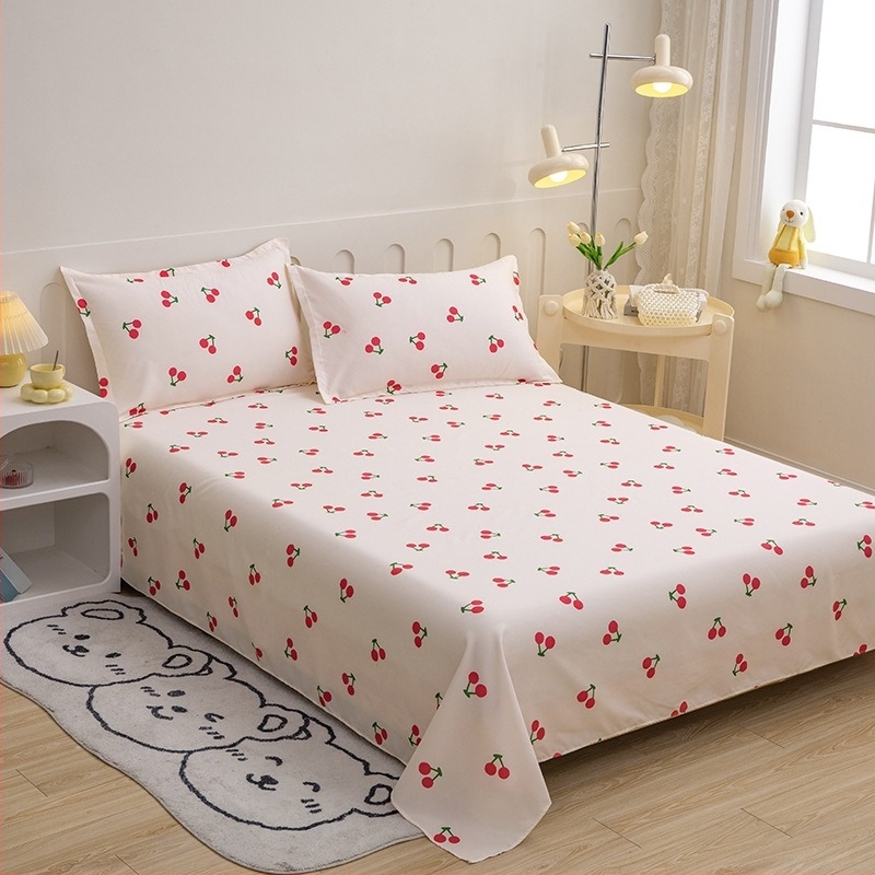 Kicsi, friss, bőrbarát, vízzel mosott pamut csiszolólapok, egyszerű diákkollégiumi egyszemélyes dupla lepedők, háromrészes készlet nagykereskedelemben