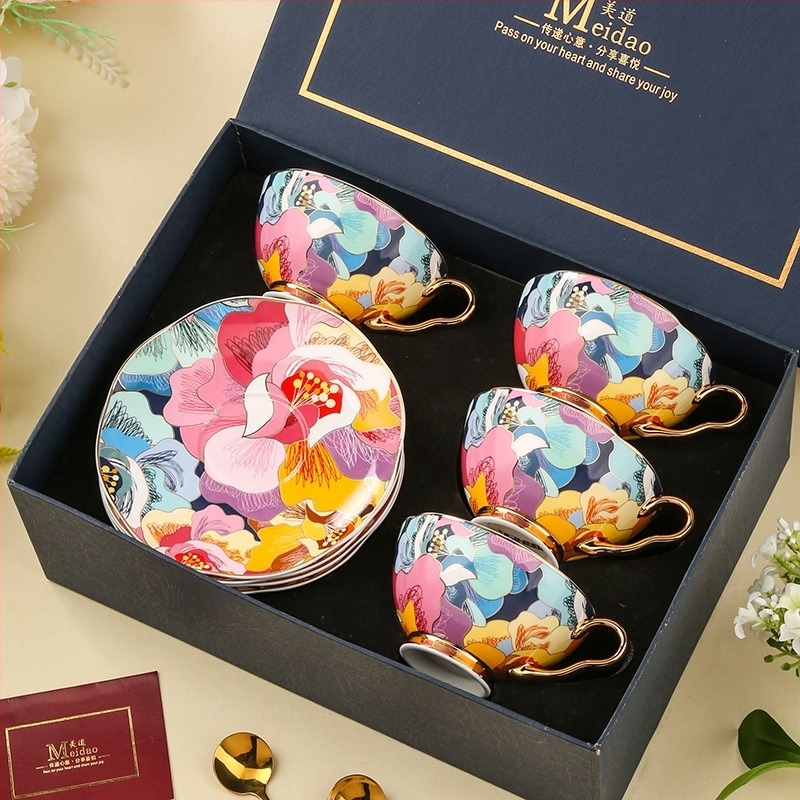 Medo kávéscsésze, kiváló minőségű csont porcelán, délutáni tea, teáskészlet, öltöny, barátnő, születésnap, esküvői ajándék