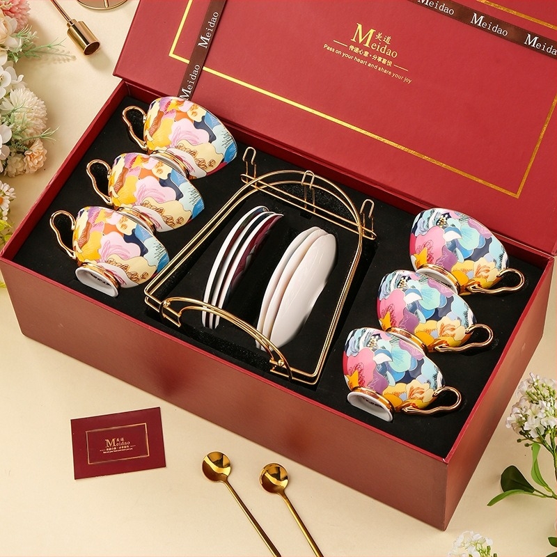 Medo kávéscsésze, kiváló minőségű csont porcelán, délutáni tea, teáskészlet, öltöny, barátnő, születésnap, esküvői ajándék