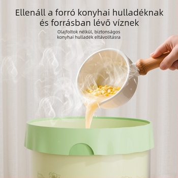 Fekete üröm szemeteszsákok, 100 darab, háztartási húzózsinóros típus, szakadásmentes szemeteszsákok, vastagított és nem könnyen szakad, húzózsinóros szemeteszsákok