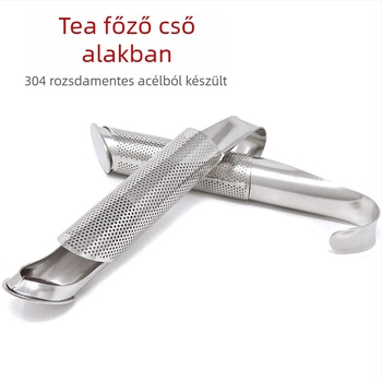 Határokon átnyúló 304 rozsdamentes acél fülre szerelhető teafőző, függő pipás teafilter, praktikus tea-teakészlet-kiegészítők