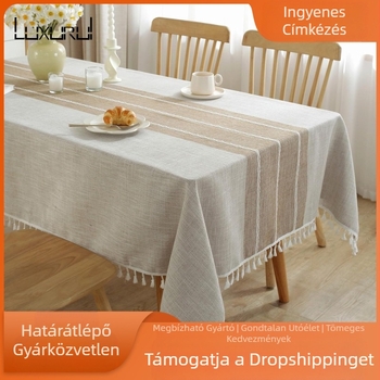 terítő, vízálló, stílusos, téglalap alakú, pamut és lenvászon terítő, asztalszőnyeg-huzat, törölközőterítő, olajálló, vízálló, csúszásgátló
