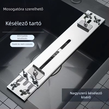 Dropshipping rozsdamentes acél fix fenőkő konzol háztartási állítható mosogató fix állvány új csúszásgátló élező állvány