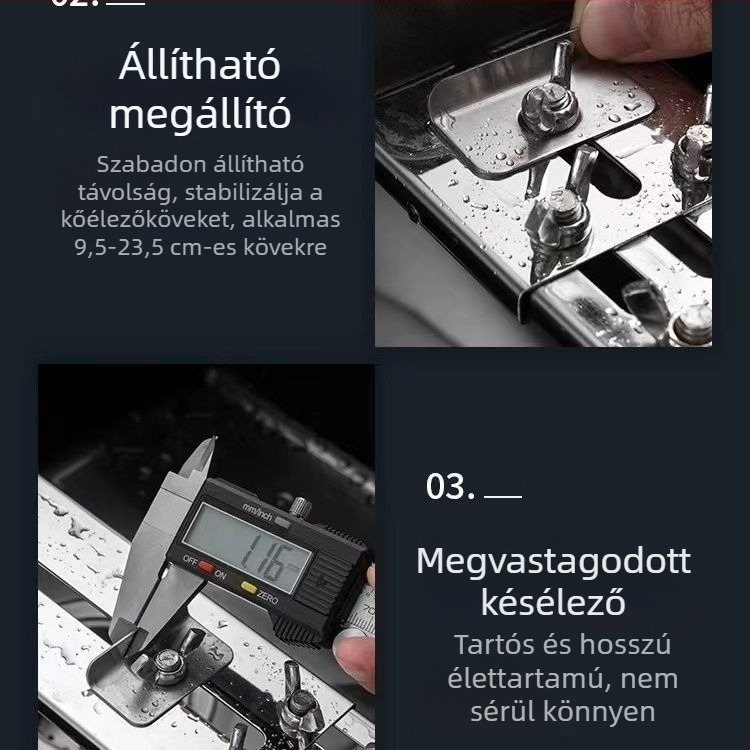 Dropshipping rozsdamentes acél fix fenőkő konzol háztartási állítható mosogató fix állvány új csúszásgátló élező állvány