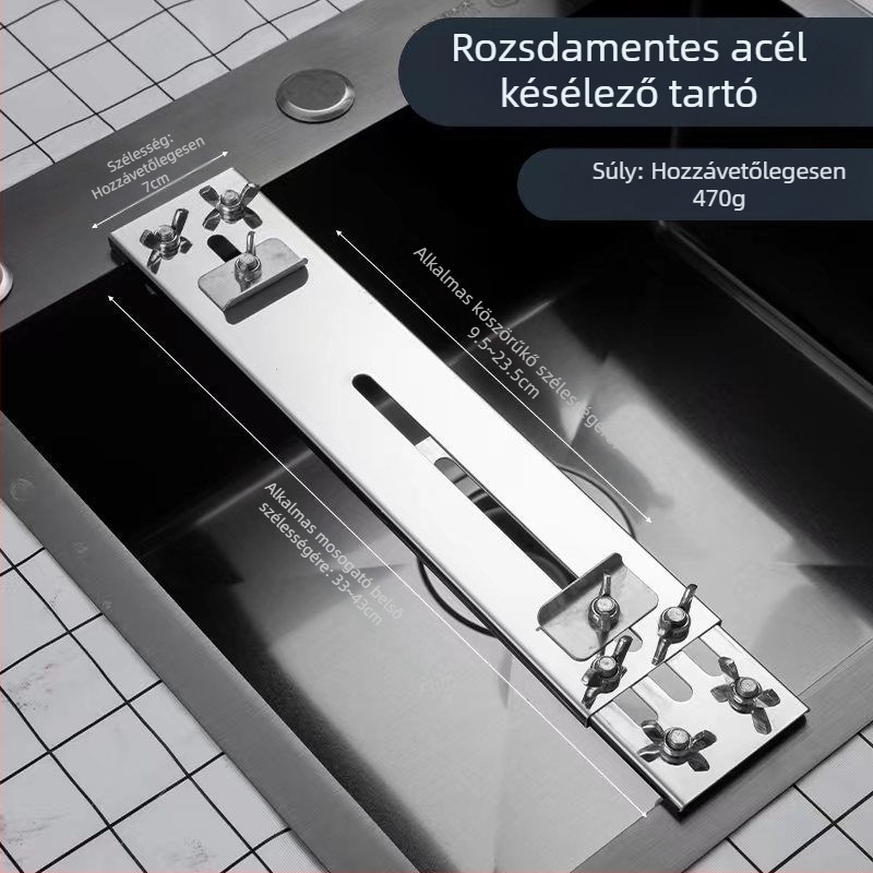 Dropshipping rozsdamentes acél fix fenőkő konzol háztartási állítható mosogató fix állvány új csúszásgátló élező állvány