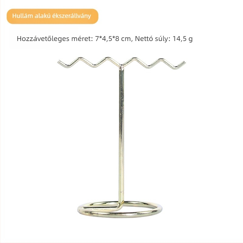 Határokon átnyúló kreatív arany gyanta ékszertálca kellékek gyűrű fülbevalók nyaklánc karkötő ékszer kijelző állvány