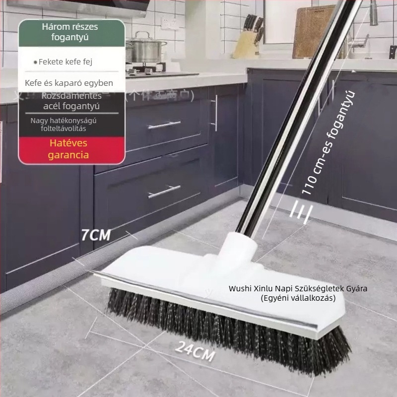 Padlókefe WC-padlókefe hosszú nyelű WC-fürdőszoba Háztartási kemény haj tisztítása Csempe hézagok Multifunkcionális