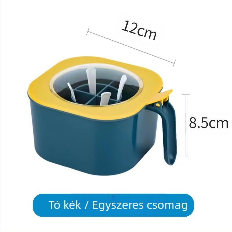 Internet Celebrant többfunkciós fűszerdoboz konyhai háztartási kombinált készlet egyemeletes, többrácsos, lezárt, nedvességálló fűszeres üveg kanállal