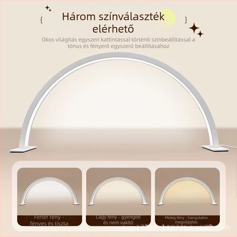 Asztali körömlámpa félhold alakú szépséglámpa szemvédelem szempilla lámpa tetoválás szempilla szépség smink köröm tetoválás szemöldök led lámpa