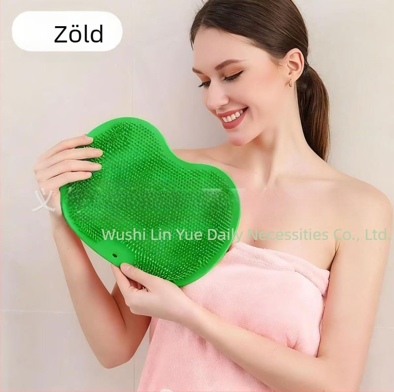 Csúszásmentes szilikon lábdörzsölő műtárgy hát lusta személy hátdörzsölő párna fürdő tapadókorong erős háttörlő fürdő falmosó pad